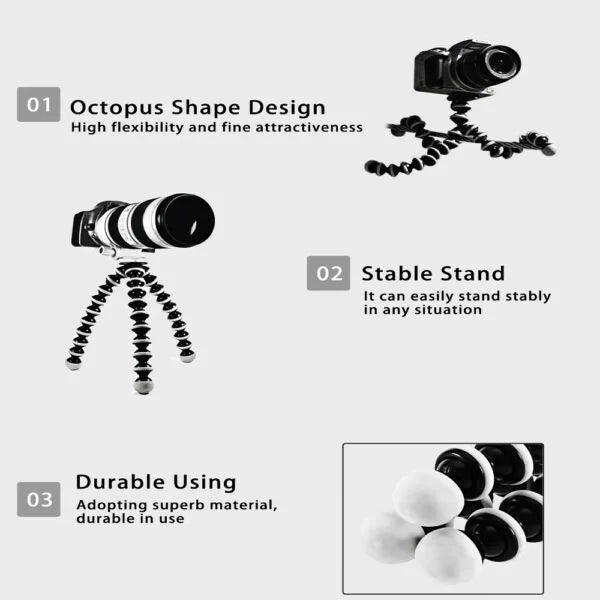 Universal Gorilla Tripod for Camera and Mobile